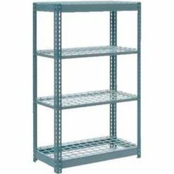 Global Industrial™ Heavy Duty Shelving 36"W x 24"D x 72"H With 4 Shelves - Wire Deck - Gray