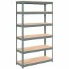 Global Industrial&#153; Extra Heavy Duty Shelving 48&quot;W x 24&quot;D x 72&quot;H With 6 Shelves, Wood Deck, Gry