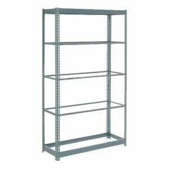 Global Industrial™ Heavy Duty Shelving 48"W x 24"D x 84"H With 5 Shelves - No Deck - Gray