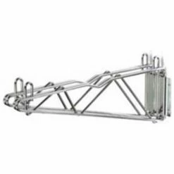 Nexel 21" Silver Epoxy Double Arm Fixed Wall Bracket