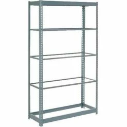 Global Industrial™ Heavy Duty Shelving 36"W x 24"D x 84"H With 5 Shelves - No Deck - Gray