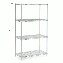 Nexel® P86C Chrome Post 86"H - 4 Pack 16 Nexel® P86C Chrome Post 86"H - 4 Pack -Shelving Sales Store 320780IN dim