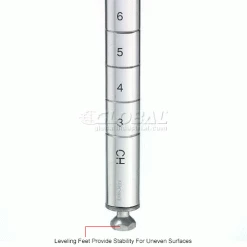 Nexel® P34C Chrome Post 34"H - 4 Pack -Shelving Sales Store 320783IN 3wco