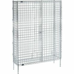 Nexel® Chrome, Security Shelving Unit, 48"W x 14"D x 66"H -Shelving Sales Store 320924C 02