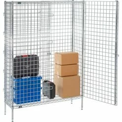 Nexel® Chrome, Security Shelving Unit, 48"W x 14"D x 66"H -Shelving Sales Store 320924C 04