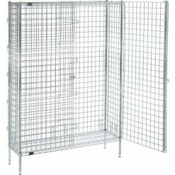 Nexel® Chrome, Security Shelving Unit, 48"W x 14"D x 66"H -Shelving Sales Store 320924C 05