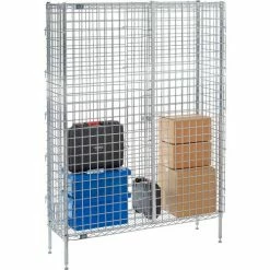 Nexel® Chrome, Security Shelving Unit, 48"W x 14"D x 66"H -Shelving Sales Store 320924C 06