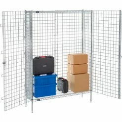 Nexel® Chrome, Security Shelving Unit, 48"W x 14"D x 66"H -Shelving Sales Store 320924C 07