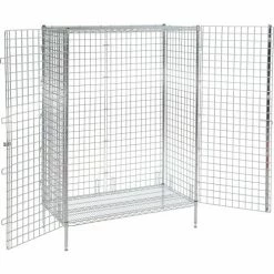 Nexel® Chrome, Security Shelving Unit, 36"W x 24"D x 66"H -Shelving Sales Store 320928C 02