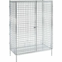 Nexel® Chrome, Security Shelving Unit, 36"W x 24"D x 66"H -Shelving Sales Store 320928C 03