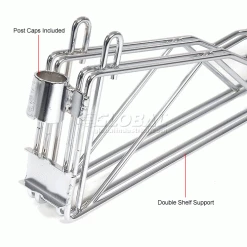 Nexel Adjustable Double Shelf Support 14" Deep 18 Nexel Adjustable Double Shelf Support 14" Deep -Shelving Sales Store 331241 2wco 2