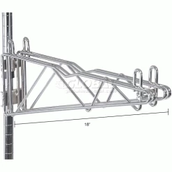 Nexel Adjustable Double Shelf Support 18" Deep -Shelving Sales Store 331241 dim