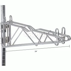 Nexel Adjustable Double Shelf Support 24" Deep 11 Nexel Adjustable Double Shelf Support 24" Deep -Shelving Sales Store 331242 dim
