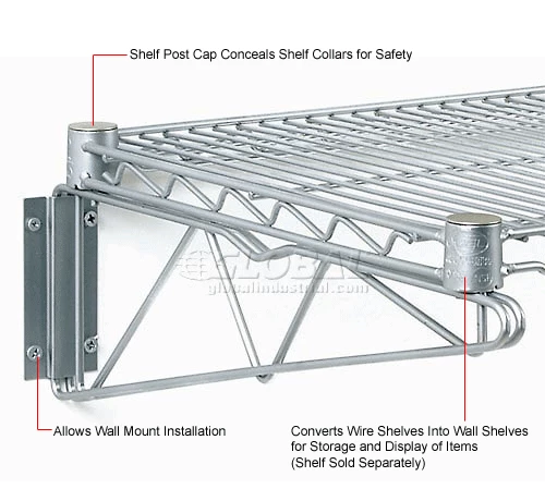 Nexel 14" Single Arm Shelf Bracket (Pair) 8 Nexel 14" Single Arm Shelf Bracket (Pair) - Image 8
