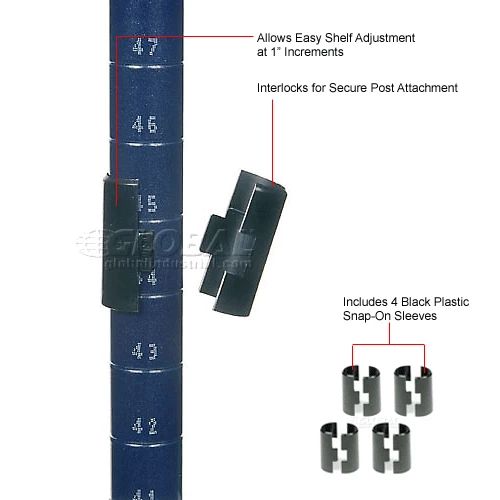 Nexel®, Nexelite®, Vented Plastic Mat Shelf, 72"W x 24"D 9 Nexel®, Nexelite®, Vented Plastic Mat Shelf, 72"W x 24"D - Image 9