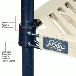 Nexel®, Nexelite®, Vented Plastic Mat Shelf, 48"W x 24"D 22 Nexel®, Nexelite®, Vented Plastic Mat Shelf, 48"W x 24"D -Shelving Sales Store 331469N 4wco 3