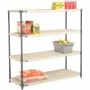 Nexel®, Nexelite®, 4 Tier, Vented Plastic Mat Shelving Unit, 54"W x 18"D x 54"H