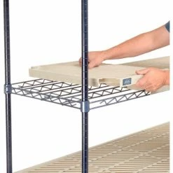 Nexel®, Nexelite®, 4 Tier, Vented Plastic Mat Shelving Unit, 54"W x 18"D x 54"H 15 Nexel®, Nexelite®, 4 Tier, Vented Plastic Mat Shelving Unit, 54"W x 18"D x 54"H -Shelving Sales Store 331479N 04 1