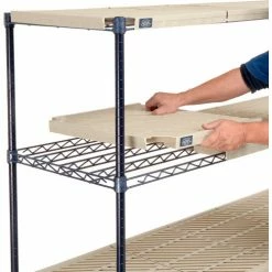 Nexel®, Nexelite®, 4 Tier, Vented Plastic Mat Shelving Unit, 60"W x 18"D x 54"H 15 Nexel®, Nexelite®, 4 Tier, Vented Plastic Mat Shelving Unit, 60"W x 18"D x 54"H -Shelving Sales Store 331480N 04 1