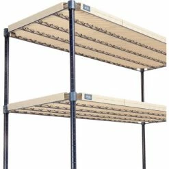 Nexel®, Nexelite®, 4 Tier, Vented Plastic Mat Shelving Unit, 60"W x 18"D x 54"H 17 Nexel®, Nexelite®, 4 Tier, Vented Plastic Mat Shelving Unit, 60"W x 18"D x 54"H -Shelving Sales Store 331480N 06 1