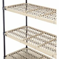 Nexel®, Nexelite®, 4 Tier, Vented Plastic Mat Shelving Unit, 60"W x 18"D x 54"H 18 Nexel®, Nexelite®, 4 Tier, Vented Plastic Mat Shelving Unit, 60"W x 18"D x 54"H -Shelving Sales Store 331480N 07 1