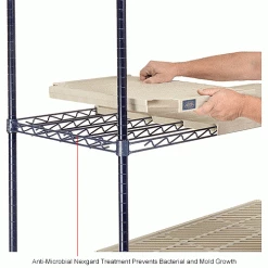 Nexel®, Nexelite®, 4 Tier, Vented Plastic Mat Shelving Unit, 54"W x 21"D x 63"H 28 Nexel®, Nexelite®, 4 Tier, Vented Plastic Mat Shelving Unit, 54"W x 21"D x 63"H -Shelving Sales Store 331485NIN 2wco