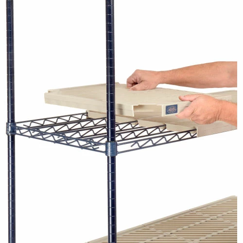 Nexel®, Nexelite®, 4 Tier, Vented Plastic Mat Shelving Unit, 54"W x 21"D x 63"H 5 Nexel®, Nexelite®, 4 Tier, Vented Plastic Mat Shelving Unit, 54"W x 21"D x 63"H - Image 5