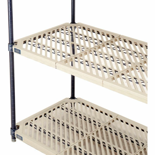 Nexel®, Nexelite®, 4 Tier, Vented Plastic Mat Shelving Unit, 54"W x 21"D x 63"H 8 Nexel®, Nexelite®, 4 Tier, Vented Plastic Mat Shelving Unit, 54"W x 21"D x 63"H - Image 8