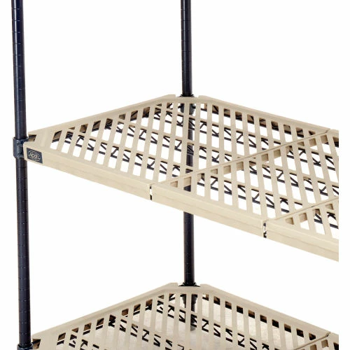 Nexel®, Nexelite®, 4 Tier, Vented Plastic Mat Shelving Unit, 60"W x 21"D x 63"H 8 Nexel®, Nexelite®, 4 Tier, Vented Plastic Mat Shelving Unit, 60"W x 21"D x 63"H - Image 8