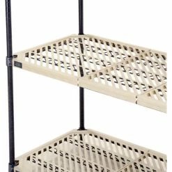 Nexel®, Nexelite®, 4 Tier, Vented Plastic Mat Shelving Unit, 72"W x 21"D x 63"H 23 Nexel®, Nexelite®, 4 Tier, Vented Plastic Mat Shelving Unit, 72"W x 21"D x 63"H -Shelving Sales Store 331487N 07 1