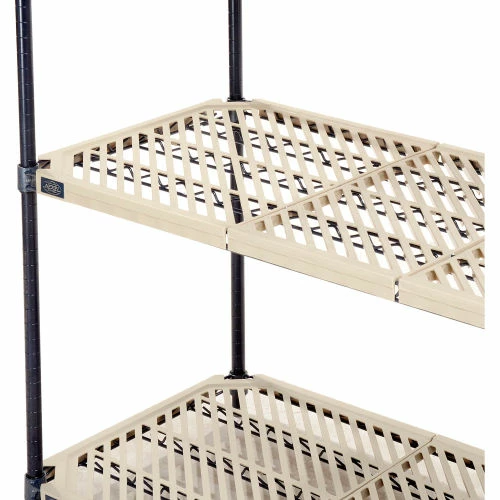 Nexel®, Nexelite®, 4 Tier, Vented Plastic Mat Shelving Unit, 72"W x 21"D x 63"H 8 Nexel®, Nexelite®, 4 Tier, Vented Plastic Mat Shelving Unit, 72"W x 21"D x 63"H - Image 8