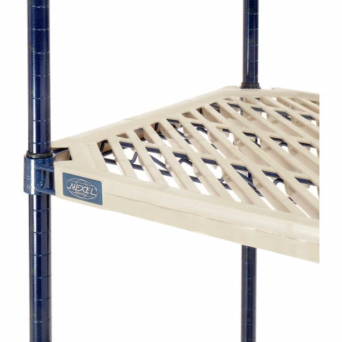 Nexel®, Nexelite®, 4 Tier, Vented Plastic Mat Shelving Unit, 72"W x 21"D x 63"H 9 Nexel®, Nexelite®, 4 Tier, Vented Plastic Mat Shelving Unit, 72"W x 21"D x 63"H - Image 9