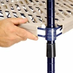 Nexel®, Nexelite®, 4 Tier, Vented Plastic Mat Shelving Unit, 30"W x 18"D x 54"H -Shelving Sales Store 331499N 12