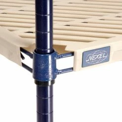 Nexel®, Nexelite®, 4 Tier, Vented Plastic Mat Shelving Unit, 30"W x 18"D x 54"H -Shelving Sales Store 331499N 15