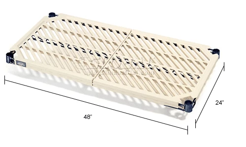 Nexel®, Nexelite®, Vented Plastic Mat Shelf, 48"W x 24"D 12 Nexel®, Nexelite®, Vented Plastic Mat Shelf, 48"W x 24"D - Image 12