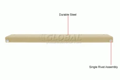 Global Industrial™ 48" Long Tan Single Rivet Beam