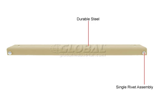 Global Industrial™ 48" Long Tan Single Rivet Beam 1 Global Industrial™ 48" Long Tan Single Rivet Beam
