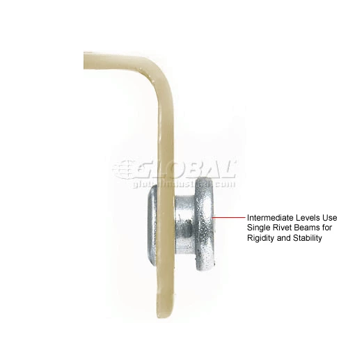 Global Industrial™ 48" Long Tan Single Rivet Beam 2 Global Industrial™ 48" Long Tan Single Rivet Beam - Image 2