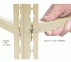 Global Industrial™ 18" Long Tan Single Rivet Beam 6 Global Industrial™ 18" Long Tan Single Rivet Beam -Shelving Sales Store 331641 3wco 3