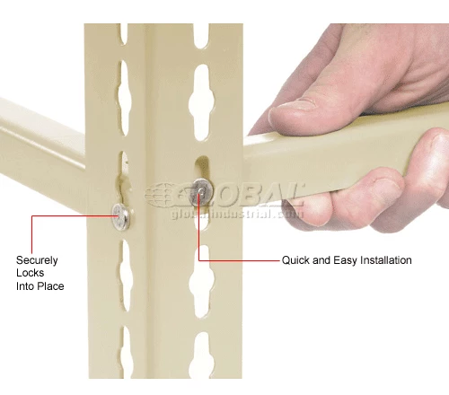 Global Industrial™ 18" Long Tan Single Rivet Beam 3 Global Industrial™ 18" Long Tan Single Rivet Beam - Image 3