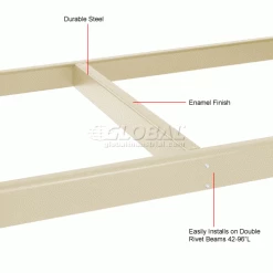 Global Industrial™ 36" Long Tan Center Deck Support 11 Global Industrial™ 36" Long Tan Center Deck Support -Shelving Sales Store 331660 1wco