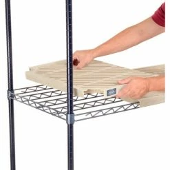 Nexel®, Nexelite®, 4 Tier, Vented Plastic Mat Shelving Unit, 54"W x 18"D x 86"H 15 Nexel®, Nexelite®, 4 Tier, Vented Plastic Mat Shelving Unit, 54"W x 18"D x 86"H -Shelving Sales Store 331785N 04