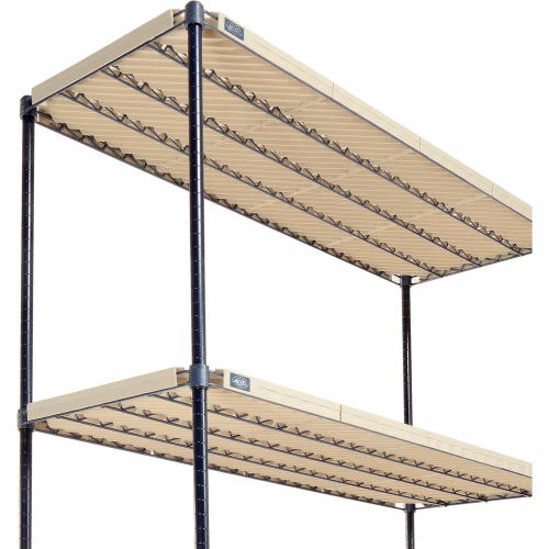 Nexel®, Nexelite®, 4 Tier, Vented Plastic Mat Shelving Unit, 54"W x 18"D x 86"H 7 Nexel®, Nexelite®, 4 Tier, Vented Plastic Mat Shelving Unit, 54"W x 18"D x 86"H - Image 7
