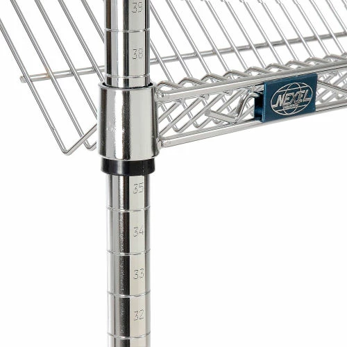Nexel® SS2448C Chrome Slant Wire Shelf 48"W x 24"D 5 Nexel® SS2448C Chrome Slant Wire Shelf 48"W x 24"D - Image 5