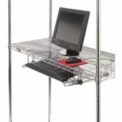 Nexel® AKD211 Chrome Wire Keyboard Drawer -Shelving Sales Store 339042 02