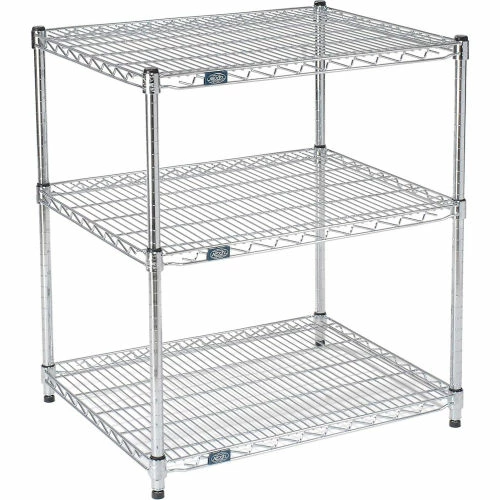 Nexel® ESD, 3 Tier, Wire Shelving Starter Unit, 24"W x 18"D x 34"H 1 Nexel® ESD, 3 Tier, Wire Shelving Starter Unit, 24"W x 18"D x 34"H