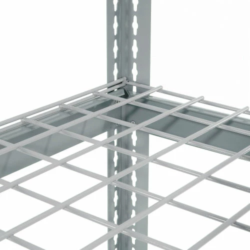 Global Industrial Wide Span Rack 48Wx36Dx84H, 3 Shelves Wire Deck 1200 Lb Cap. Per Level, Gray 3 Global Industrial Wide Span Rack 48Wx36Dx84H, 3 Shelves Wire Deck 1200 Lb Cap. Per Level, Gray - Image 3