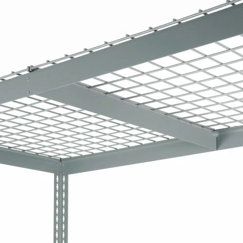 Global Industrial Wide Span Rack 60Wx36Dx96H, 3 Shelves Wire Deck 1200 Lb Cap. Per Level, Gray 5 Global Industrial Wide Span Rack 60Wx36Dx96H, 3 Shelves Wire Deck 1200 Lb Cap. Per Level, Gray - Image 5