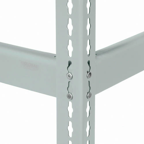 Global Industrial Wide Span Rack 72Wx36Dx84H, 3 Shelves Wire Deck 900 Lb Cap. Per Level, Gray 11 Global Industrial Wide Span Rack 72Wx36Dx84H, 3 Shelves Wire Deck 900 Lb Cap. Per Level, Gray - Image 11