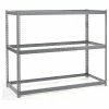 Global Industrial™ Wide Span Rack 72Wx15Dx60H, 3 Shelves No Deck 900 Lb Cap. Per Level, Gray
